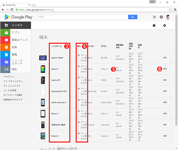 Googleのサービスで表示される Androidスマートフォン タブレットの 名前 を変更する Tech Tips It