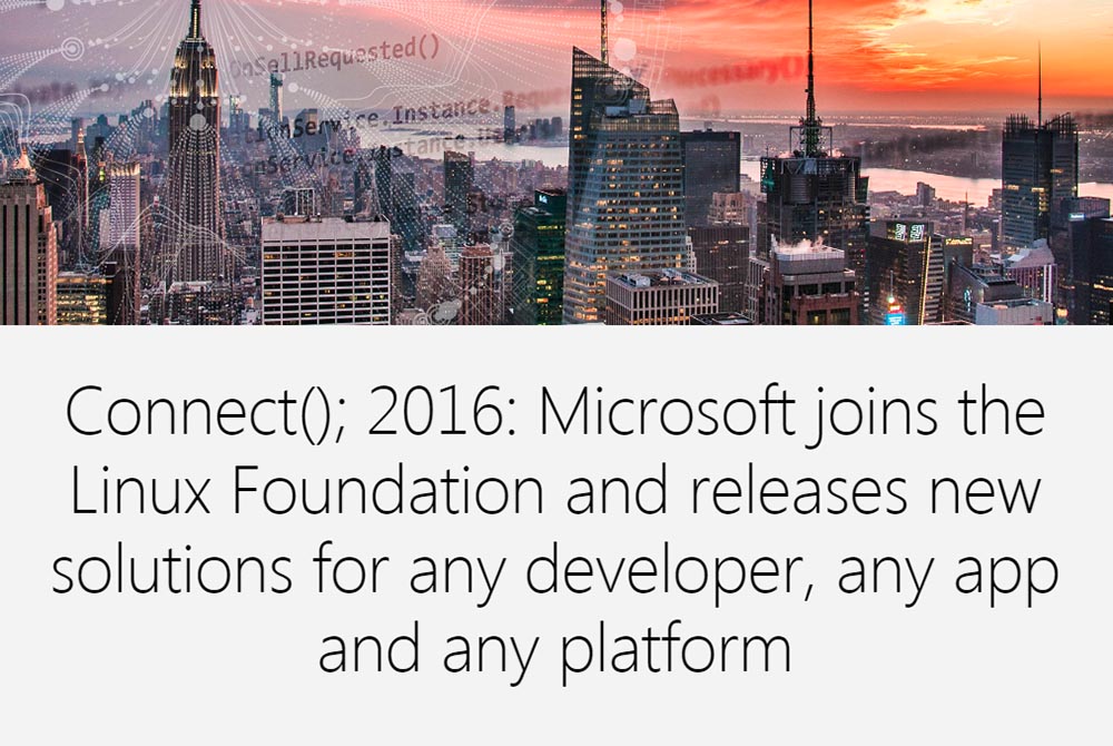 Microsoft Connect(); // 2016