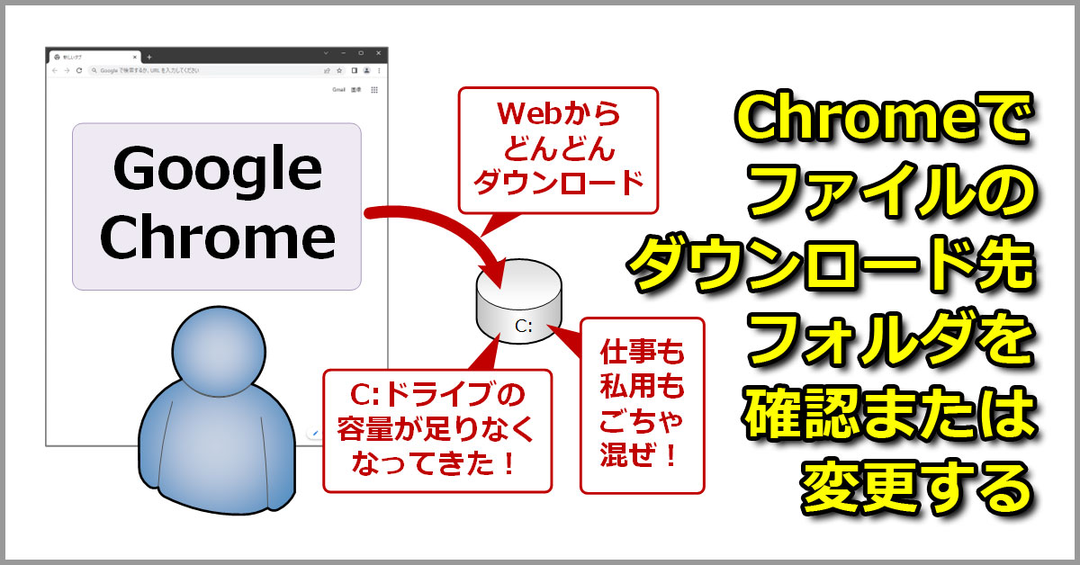 Google Chrome ファイルのダウンロード先フォルダを確認 変更する Google Chrome完全ガイド It