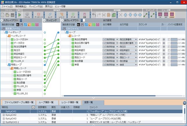 EDI-Master TRAN for ANYs Ver.4.1̃}bsO