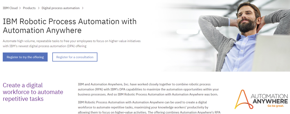 IBM Robotic Process Automation with Automation AnywhereWeby[W