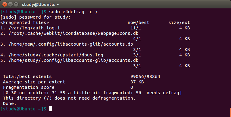 E4defrag コマンド Ext4ファイルシステムでデフラグを実行する Linux基本コマンドtips 197 It