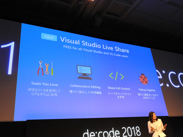 De Code 18の基調講演で披露された Visual Studio Visual Studio Code の新機能 Microsoftが1060万ユーザーに送る It