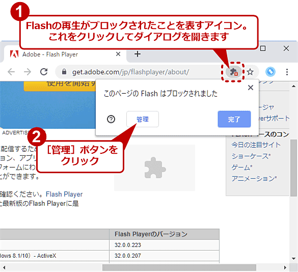 Chromeでflashが毎回使えないときの対策