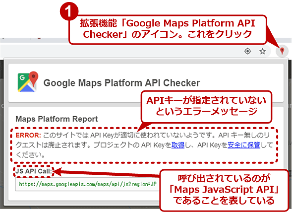 API CheckerMaps JavaScript APĨG[o