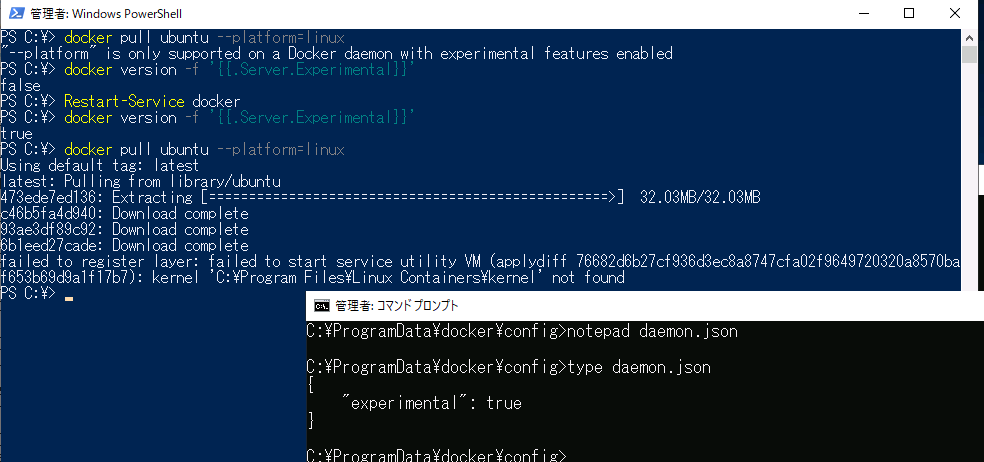 6@ŐVDocker EE for Windows Servero[W18.09ɂ́AExperimental@\ƂLCOW̃T|[g܂܂Ă邪Aꂾł͋@\ȂiLinuxKit𓱓ƂĂj