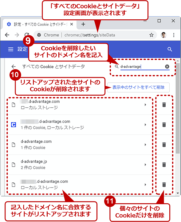 Google Chrome 特定のサイト ドメイン のcookieだけ削除する方法 Google Chrome完全ガイド It