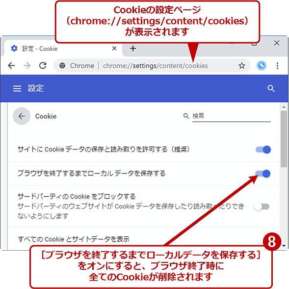 Google Chrome 終了時にcookieを自動削除して自動ログインを解除する Google Chrome完全ガイド It