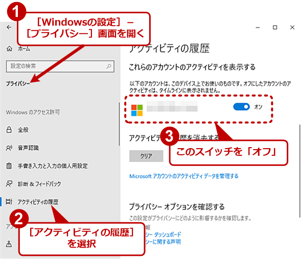 Windows 10 タイムラインを無効化して 作業履歴からの情報漏えいを防ぐ Tech Tips It