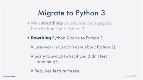 Python 2のコードをPython 3のコードへ移行する