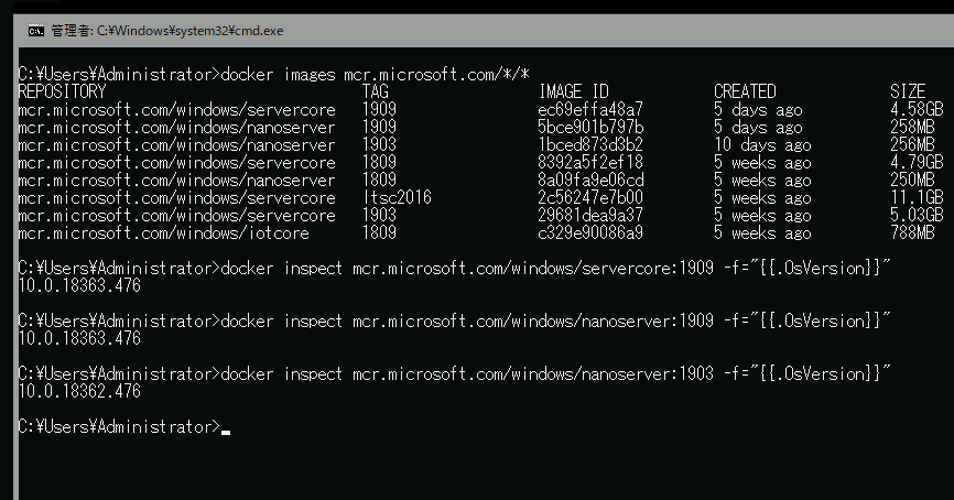 2@Windows Server, version 1909̃x[XOSC[W̓[XƓɗp\ɁBC[W̎擾ƎsɂWindows Server, version 1909Docker EnterpriseReizXg܂Windows 10 o[W1909Docker DesktopKv