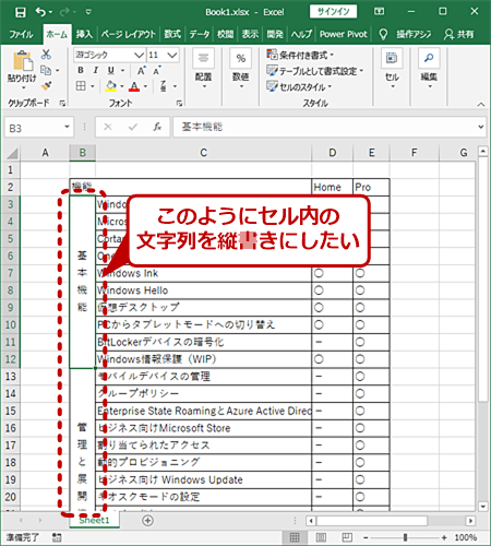 Excel セル内の文字を縦書きにする Tech Tips It