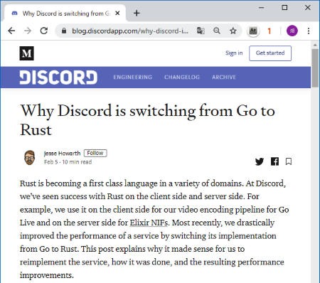 実装言語を Go から Rust に変更 ゲーマー向けチャットアプリ Discord の課題とは Rustで処理速度を改善 It