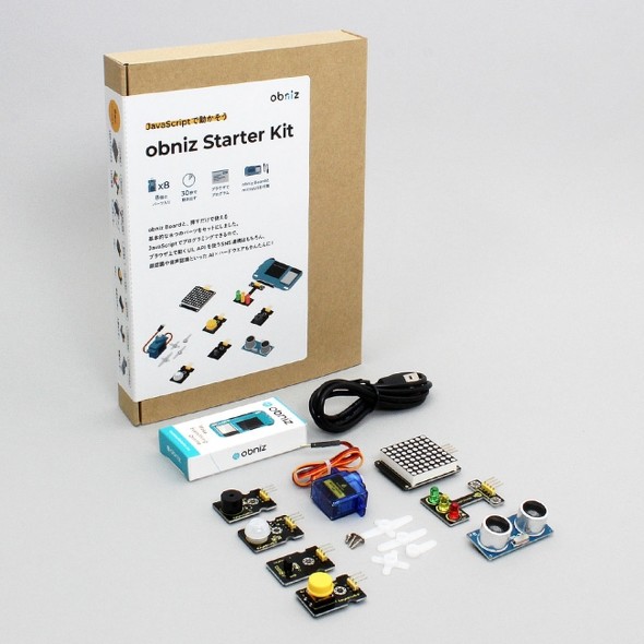 Javascriptで開発可能なiot入門キット Obniz Starter Kit Cambrianroboticsが発売 専用クラウドサービスを 無料で利用できる It