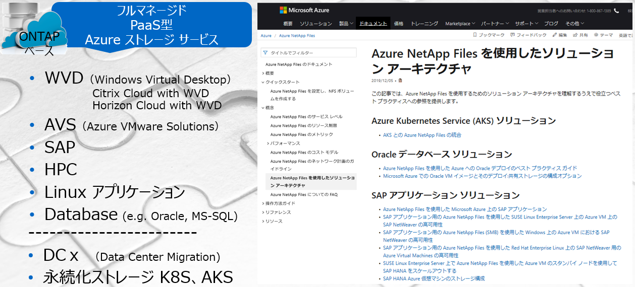 Azure NetApp Files̃[XP[XƃViIiAzure NetApp Filesgp\[VƃA[LeN`j