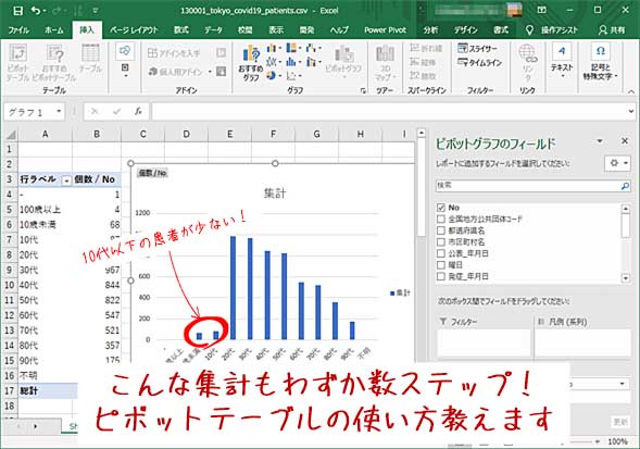 Excelステップアップ】ピボットテーブルをマスターして、データ集計の