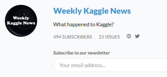}4@Weekly Kaggle Newsiu++j