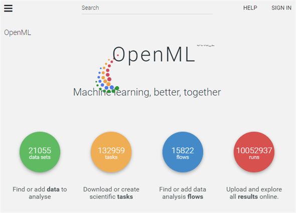 図2　サイト「OpenML」上のデータセットはscikit-learnで簡単にロードできる