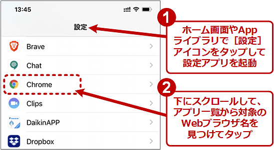 Iphone Chromeやgmailなど リンクタップで好みのアプリが開くように変更する Tech Tips It