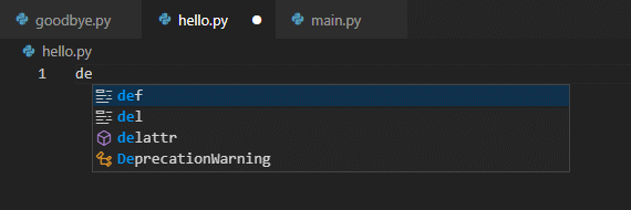 IntelliSense�ɂ��R�[�h�⊮���s���Ă���l�q