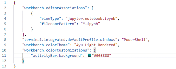 �A�N�e�B�r�e�B�[�o�[�̔w�i�F�̐ݒ��ύX