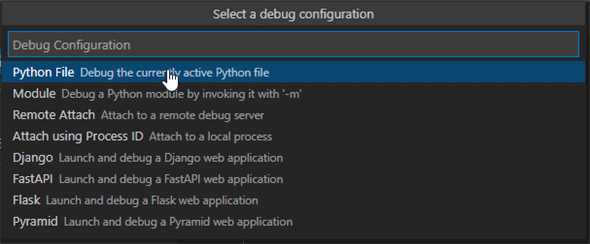 ［Python File］を選択する