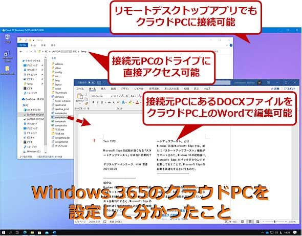 クラウドpc Windows 365 で仕事環境を構築してみた Windows 365入門 1 2 ページ It