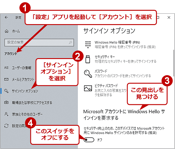 mݒnAvWindows HelloȊO̔F؂ɂTCCꎞIɋ