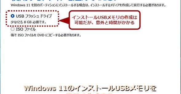 Windows 11のISOファイルをダウンロードして、インストール用USBメモリを作成する：Tech TIPS - ＠IT