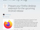 Mozilla、Android用Firefoxでサードパーティ拡張機能をサポートすると発表