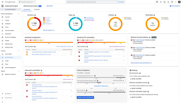 Advanced Vulnerability insights̉ʁi񋟁FGoogle Cloudj