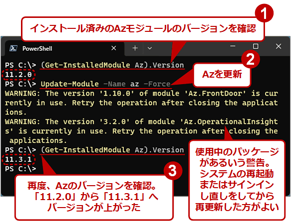 Azure PowerShelliAzW[jŐVłɃAbvf[g