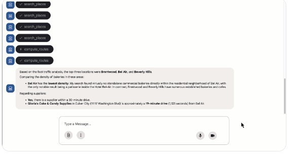 �G�[�W�F���g�Ƃ̑Θb�f����ʁi�񋟁FGoogle�j