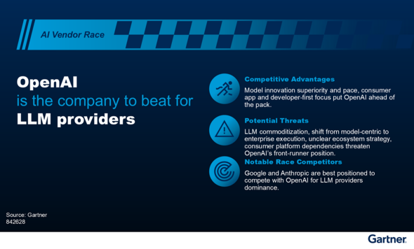 LLM����ł�OpenAI�����ҁi�񋟁FGartner�j