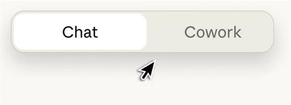 �mChat�n�^�u�ׂ̗ɕ\�����ꂽ�mCowork�n�^�u