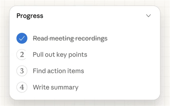 �i���󋵁B�ς񂾂��̂ɂ̓`�F�b�N�}�[�N���t���A�����������������