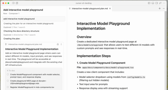 �uPlan Mode�v�̓����i�񋟁FAnysphere�j