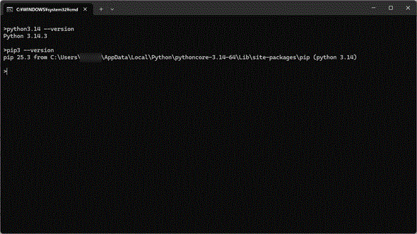 �o�[�W����26.0�ł�pip3�����Ȃ��C�P��