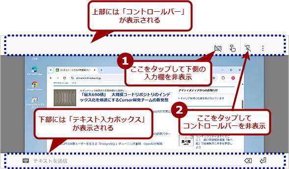 �e�L�X�g���͗��Ȃǂ��\���ɂ��đS��ʕ\���ɂ���i1�j