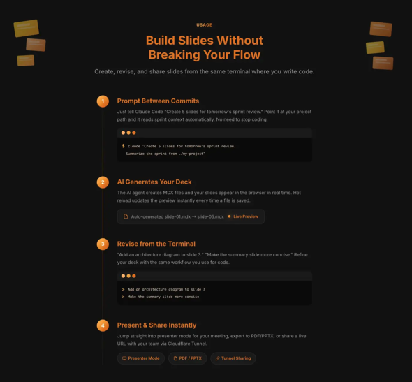 �CDexCode�̗��p�t���[�B�^�[�~�i���ł̎w������X���C�h�����A�C���A���L�܂ł�4�X�e�b�v�Ŋ����ł���i�񋟁F�R�[���j