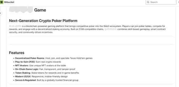 Bitbucket�Ƀz�X�g���ꂽ�T�^�I�ȋU���|�W�g���B�u���b�N�`�F�[���Q�[���𑕂��Ă���i�񋟁FMicrosoft�j