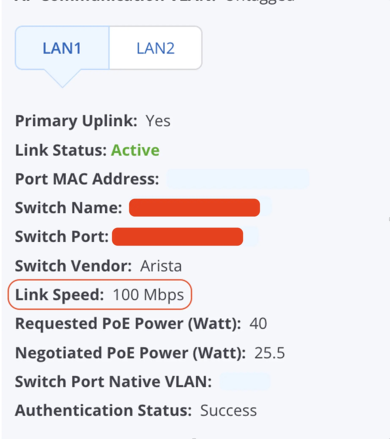 �X�C�b�`�|�[�g�̏ڍׁB�����N���x��100Mbps�Ńl�S�V�G�[�g����Ă���