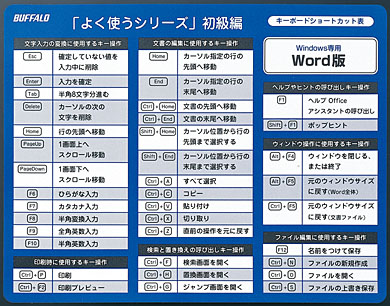 エクセル ショートカット