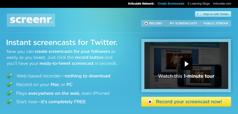 Screenr：Webサービス図鑑／スクリーンキャスト - ITmedia エンタープライズ