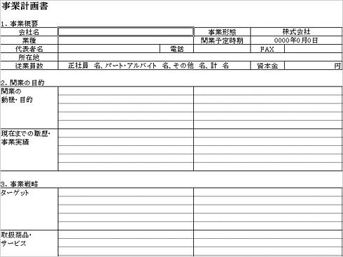 事業計画書