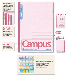 5代目キャンパスノートは「書き込み力」アップ――コクヨが11年ぶりに