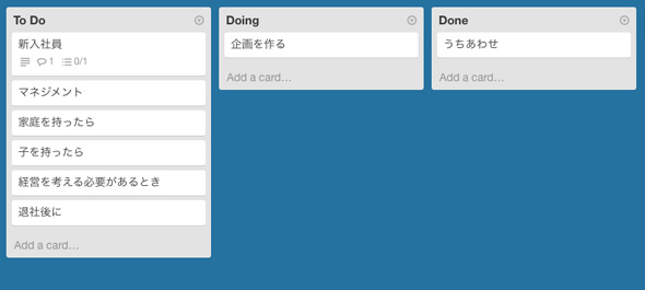 付せん のように直感的にタスク管理できる Trello ビジネスチームハック 1 2 ページ Itmedia エンタープライズ