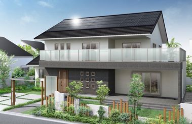 太陽光パネルと住宅の屋根を一体型に 1ミリ単位で縦と横の寸法を調整 スマートホーム Built