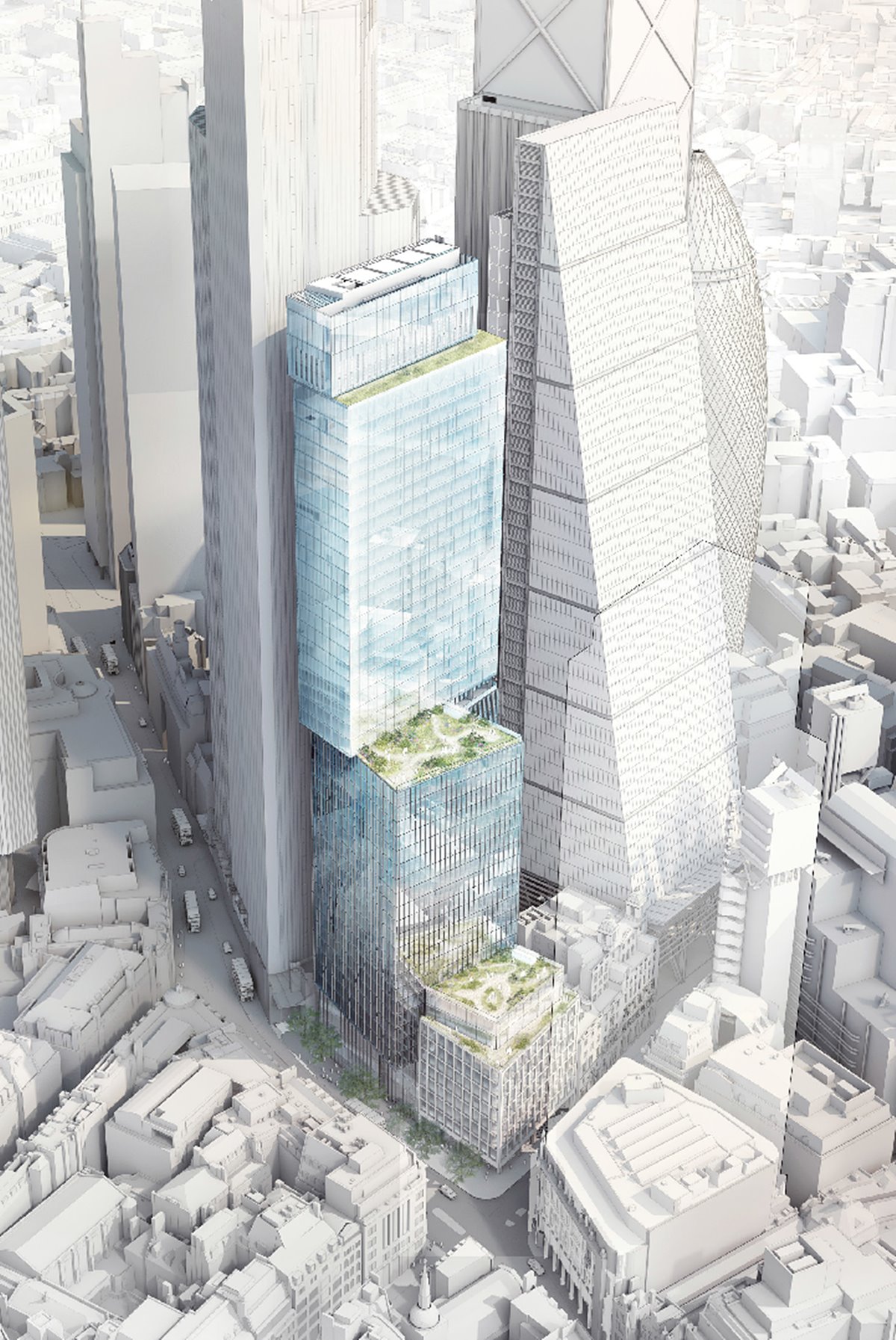 三菱地所がロンドン シティの超高層オフィスビル2棟着工 ウィルキンソン エアが設計を担当 Built