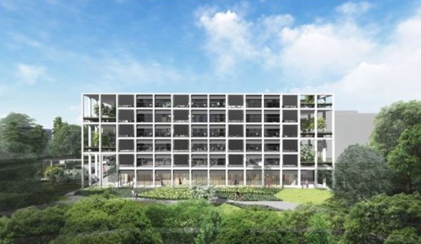 鹿島がシンガポールで延べ1 3万m2の自社ビル建設工事に着手 投資額は77億円 プロジェクト Built